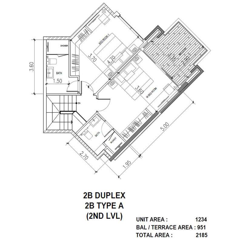 2B Duplex, Type A, Level 2nd